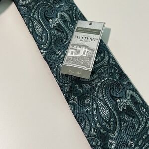 Daniel Cremieux Geometric Neck Tie 100% Silk Archive Collection Mantero Italy